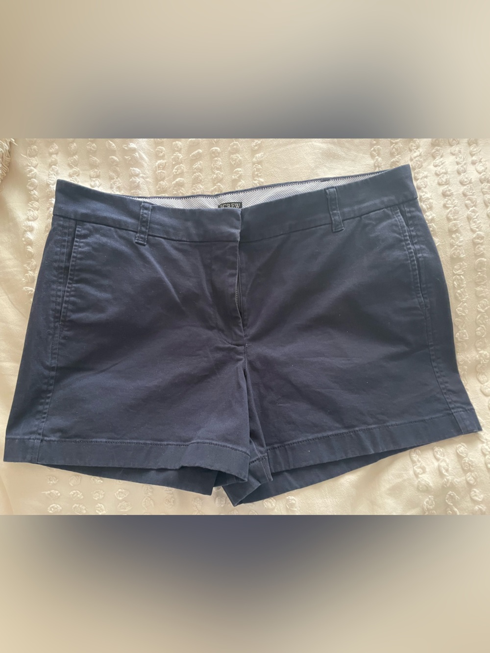 J. Crew EUC Navy Cotton Tailored 4” Shorts